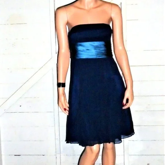 strapless teal dress Dance The Night Tube Knit Mini Dress